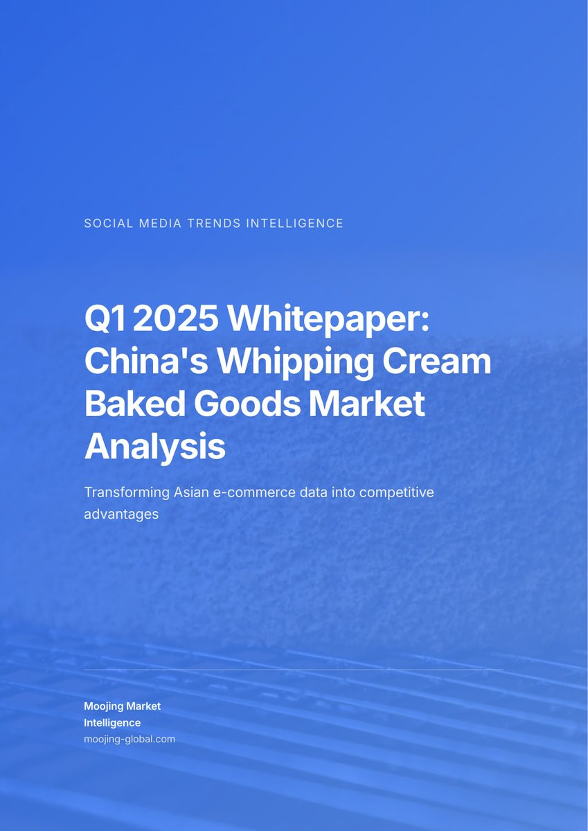 Q1 2025 Whitepaper: China's Whipping Cream Baked Goods Social Media Trends Analysis cover