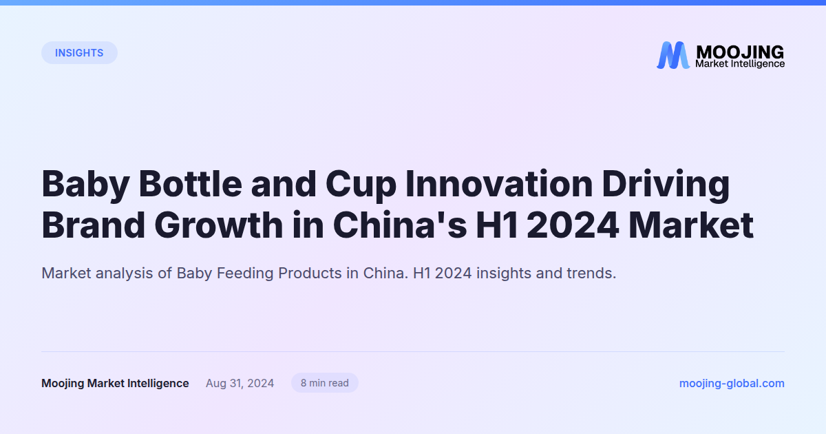 Baby Bottle and Cup Innovation Driving Brand Growth in China's H1 2024 Market