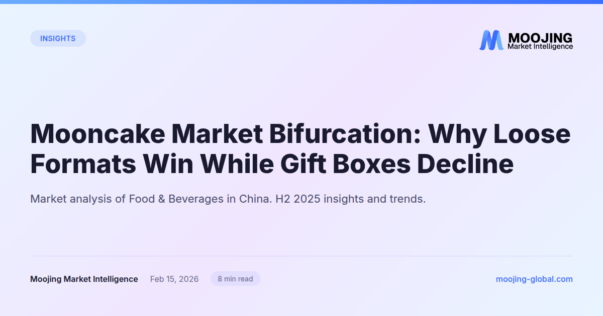 Mooncake Market Bifurcation: Why Loose Formats Win While Gift Boxes Decline