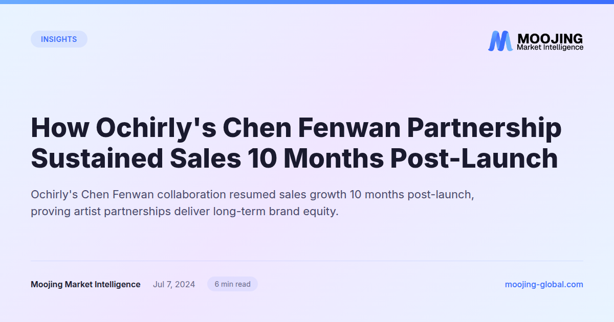 How Ochirly's Chen Fenwan Partnership Sustained Sales 10 Months Post-Launch