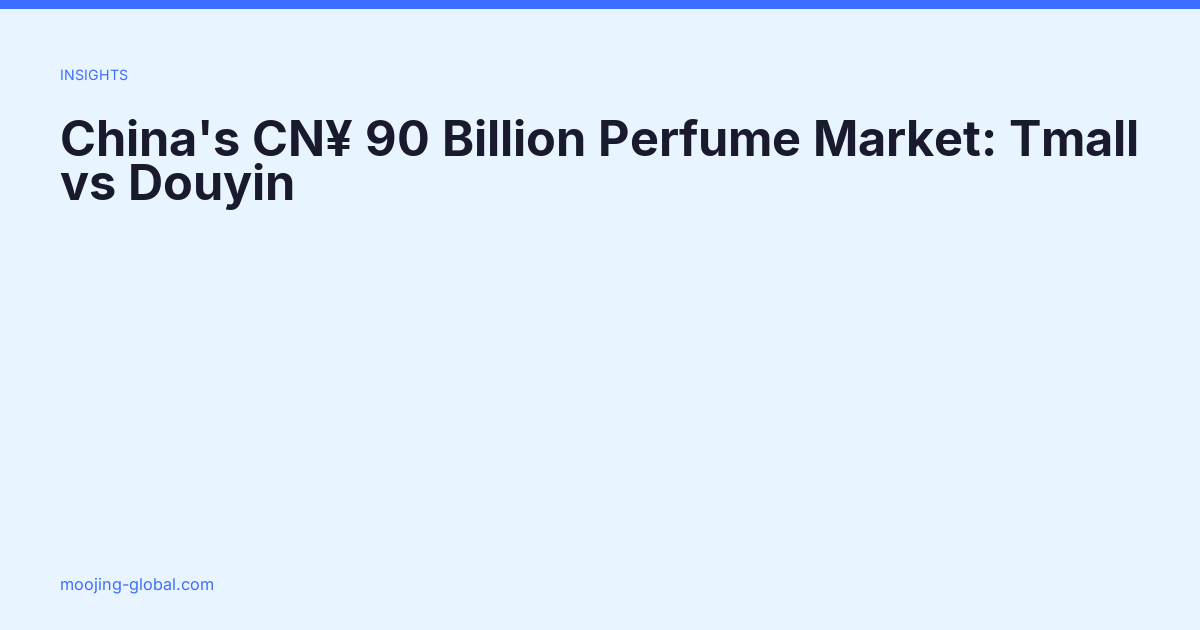 China's CN¥ 90 Billion Perfume Market: Tmall vs Douyin