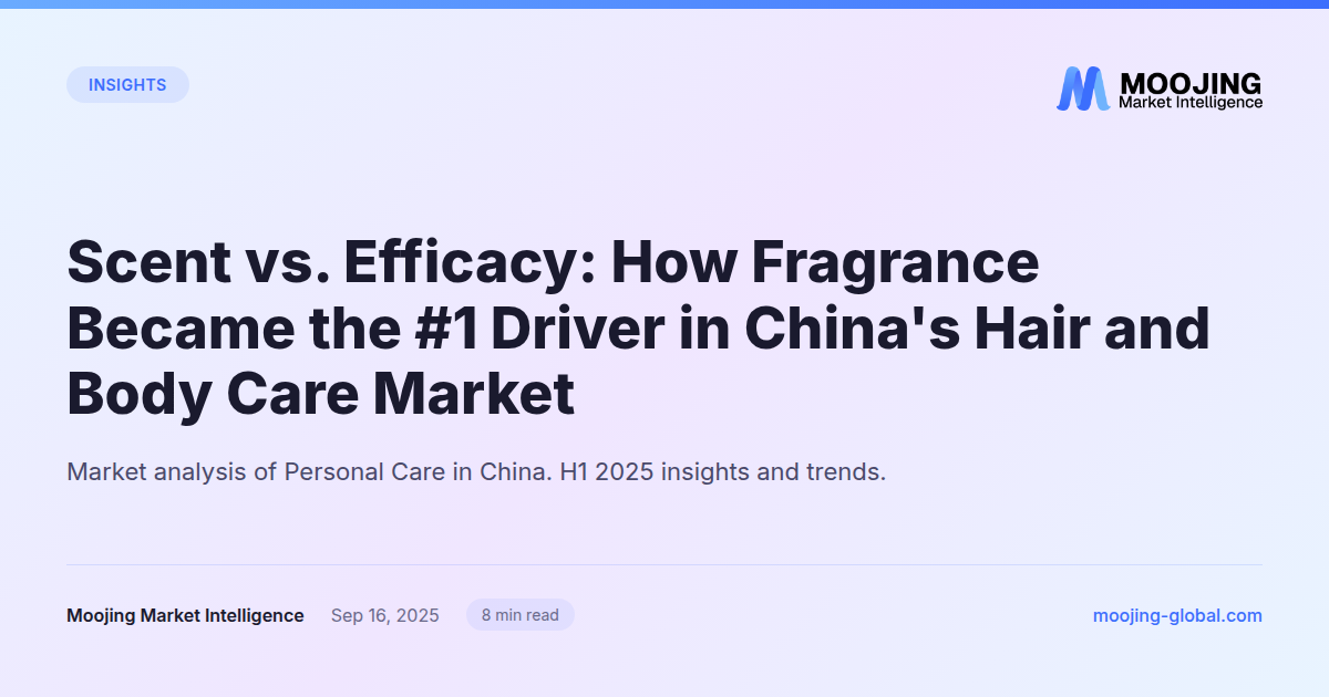 Scent vs. Efficacy: How Fragrance Became the #1 Driver in China's Hair and Body Care Market
