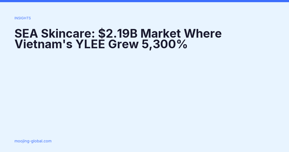SEA Skincare: $2.19B Market Where Vietnam's YLEE Grew 5,300%