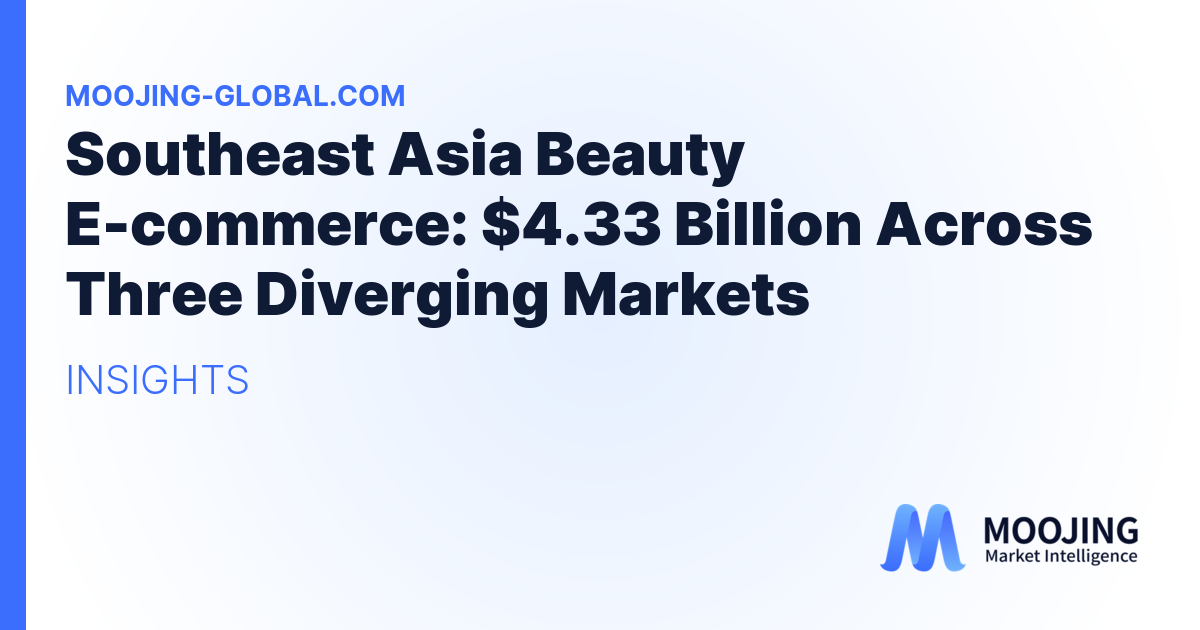 Southeast Asia Beauty E-commerce: $4.33 Billion Across Three Diverging Markets