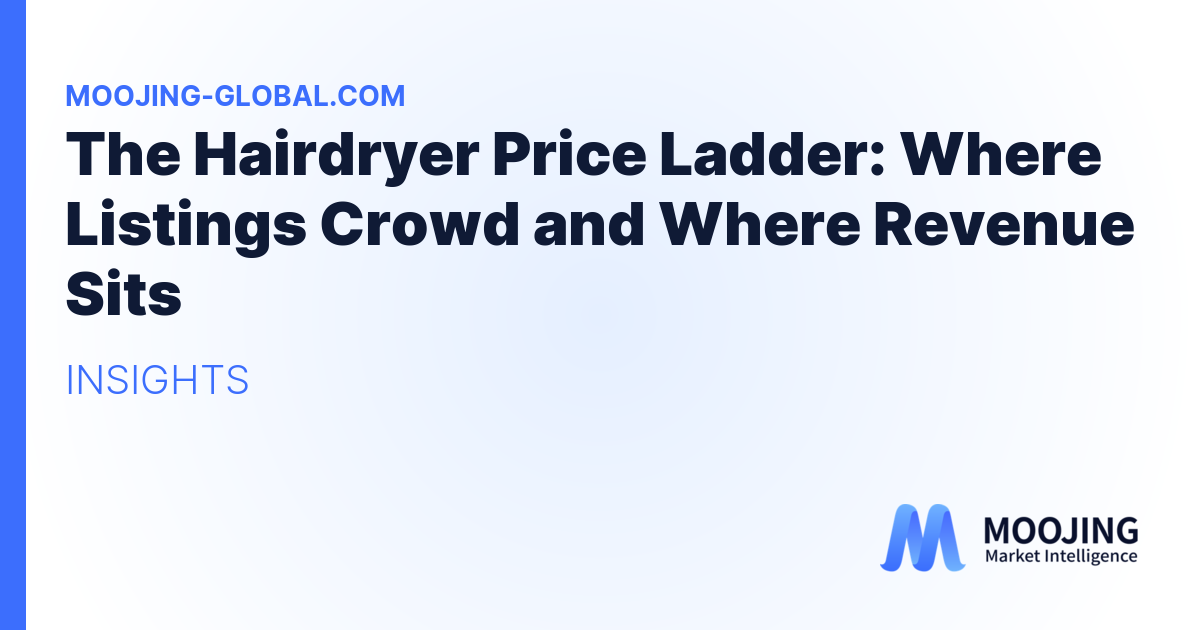 The Hairdryer Price Ladder: Where Listings Crowd and Where Revenue Sits